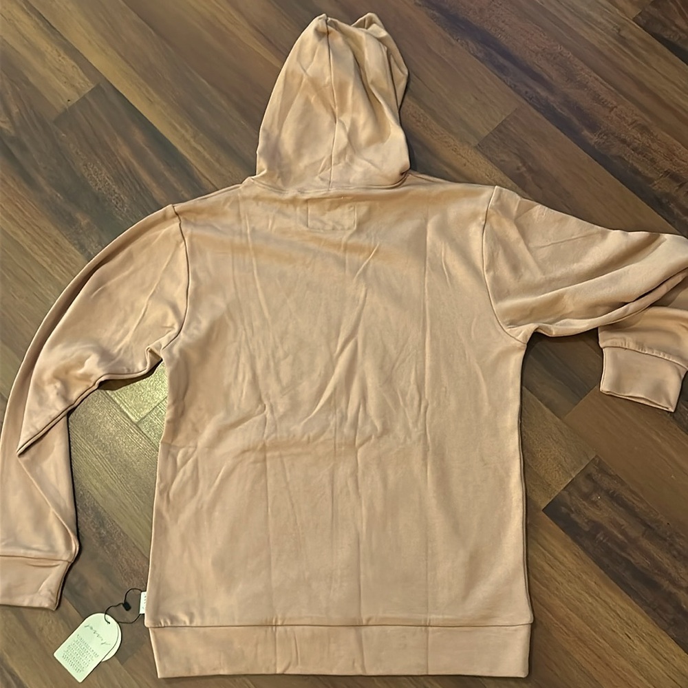 NWT Joss & J Bamboo Eco Friendly Hoodie Small, Temp Regulating, Soft, Tan Color - Picture 5 of 7